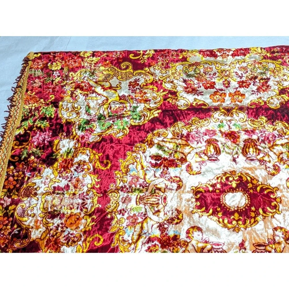 VTG 70s Besana Italian Velvet Tapestry 101